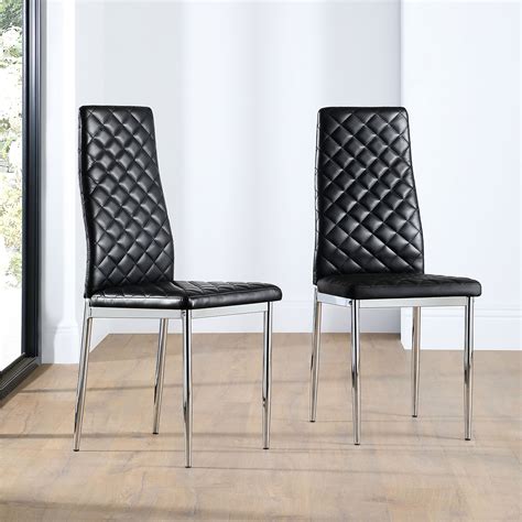 leather and chrome dining chairs|Chrome Dining Room Chairs